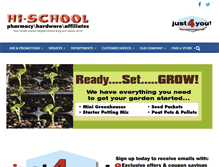 Tablet Screenshot of hi-schoolpharmacy.com